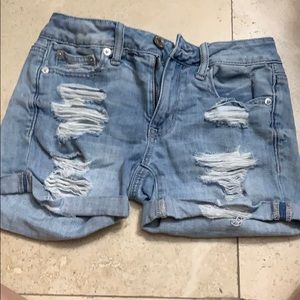 american eagle denim shorts